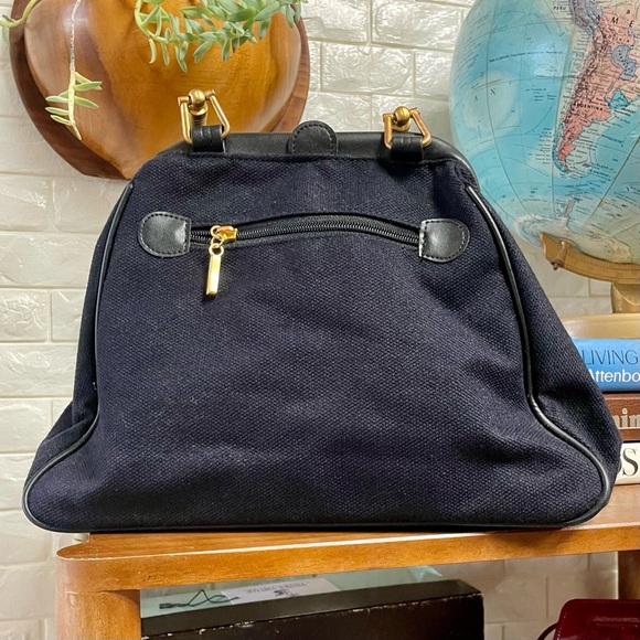 Vintage Lilac Floral Tapestry Needlepoint Bag Purse - Picture 11 of 14